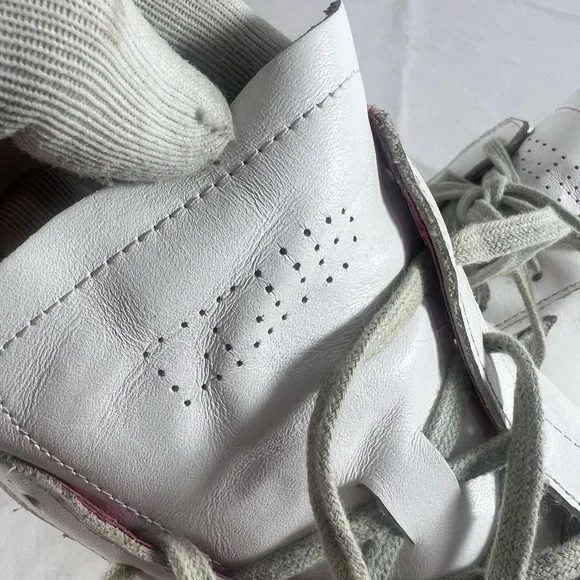 GOLDEN GOOSE GGDB White Red Leather Super Star Sneakers Marked as 41 11US Unisex